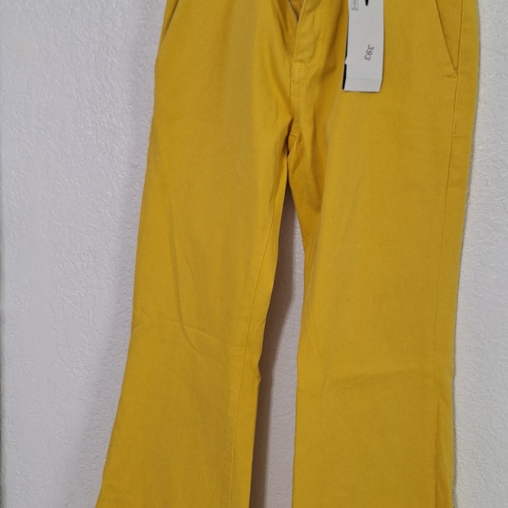 Piombo Yellow Women's Boot Cut Jeans